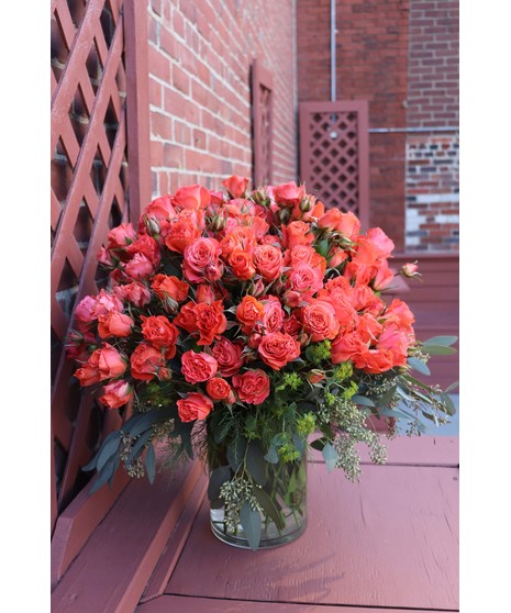 Orange Spray Roses