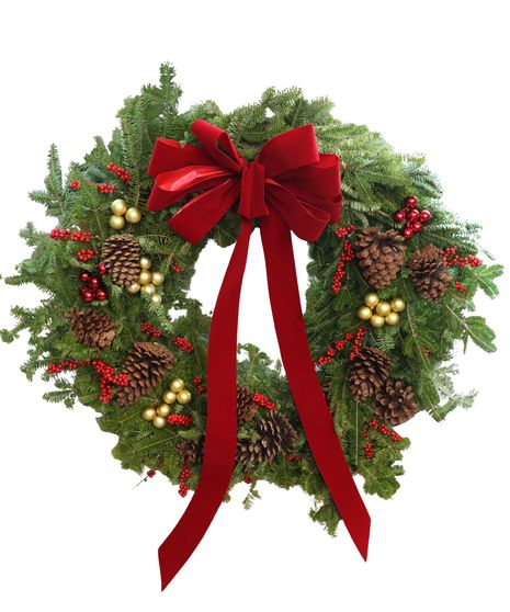 Large Holiday Wreath in Boston, MA