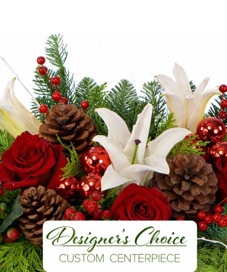 Christmas Holiday Centerpiece - Designer's Choice in Boston, MA