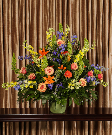 Glowing Tribute Funeral Basket